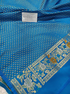Pure Handloom Katan Silk Banarasi Saree with Meenakari Jaal Weaving