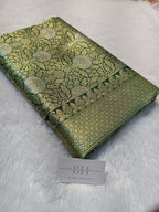 Pure Handloom Katan Silk Banarasi Saree with Meenakari Jaal Weaving