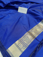 Pure Handloom Katan Silk Banarasi Saree with Meenakari Boota Weaving
