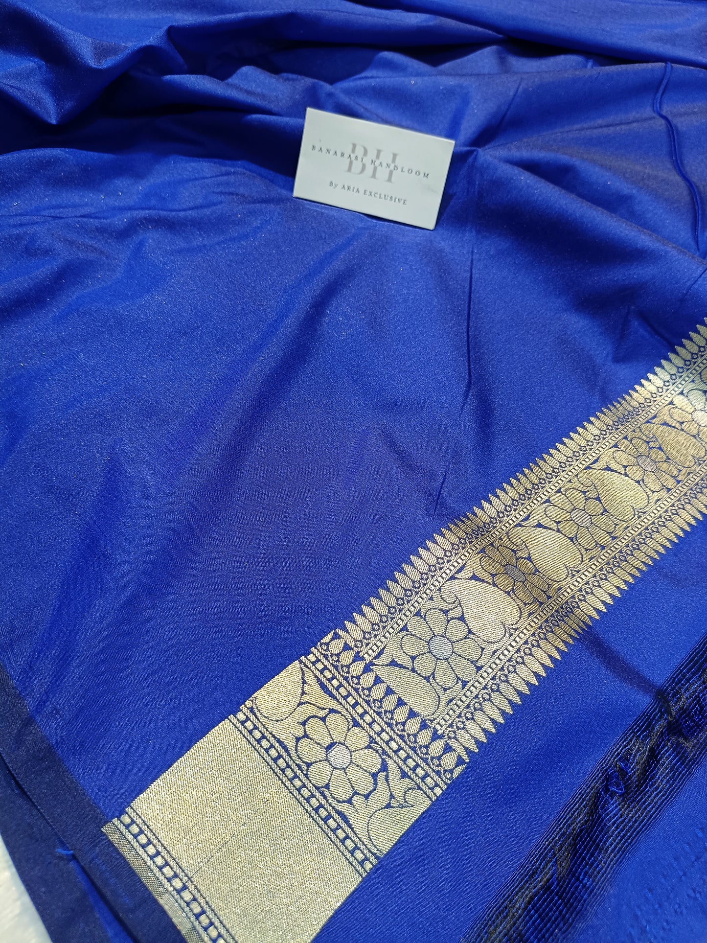 Pure Handloom Katan Silk Banarasi Saree with Meenakari Boota Weaving