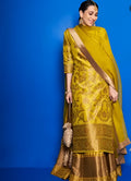 (Pre-Order) Karishma Kapoor Inspired Handwoven Paper Kataan Silk Co-ord Set