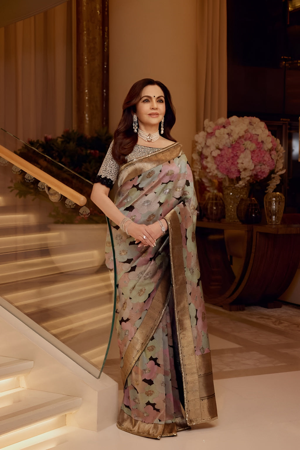Neeta Ambani Ma'am Inspired Handwoven Pure Kataan Silk Saree