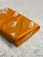 Gold Shade Handwoven Kataan Mashru Silk Tilfi Meena