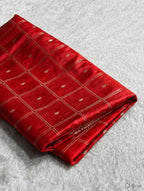 Sunburn Shade Handwoven Kataan Mashru Silk Saree