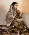 Antique Brown Shade Reshmi Tissue Silk Banarasi