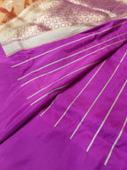 Mustard Gold Handwoven Kataan Ektara Tissue Banarasi