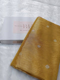 Gold Shade Handwoven Kataan Ektara Tissue Banarasi