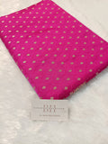 Hot Pink Shade Handwoven Kataan Mashru Silk Saree