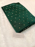 Deep Green Handwoven Kataan Mashru Silk Saree