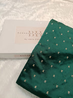 Deep Green Handwoven Kataan Mashru Silk Saree