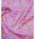 Levendar Shade Handwoven Muslin Kora Ektara Jamdani Saree