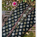Black Shade Handwoven Ektara Kora Jamdani Saree