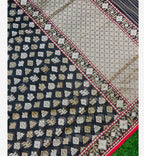 Black Shade Handwoven Ektara Kora Jamdani Saree