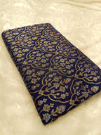 Navy Blue Shade Handwoven Kataan Ektara Jamdani