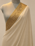 Beige Gold Shade Handwoven Khaddi Chiffon Banarasi