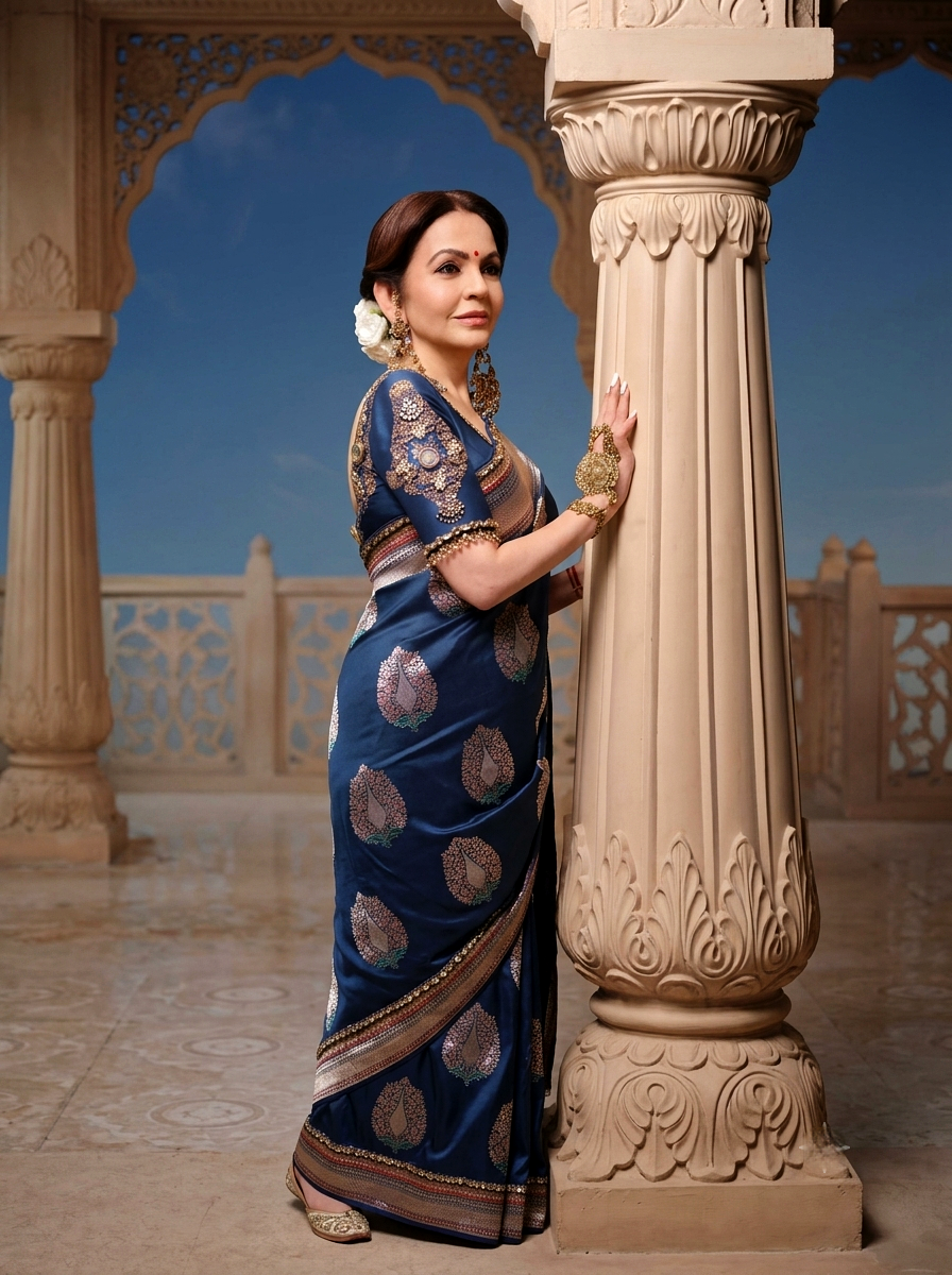 Neeta Ambani Ma'am Inspired Handwoven Pure Kataan Silk Saree