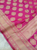 Fuchsia Pink Shade Handwoven Kataan Silk
