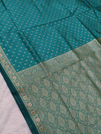 Sea Green Shade Reshmi Banarasi Silk Saree