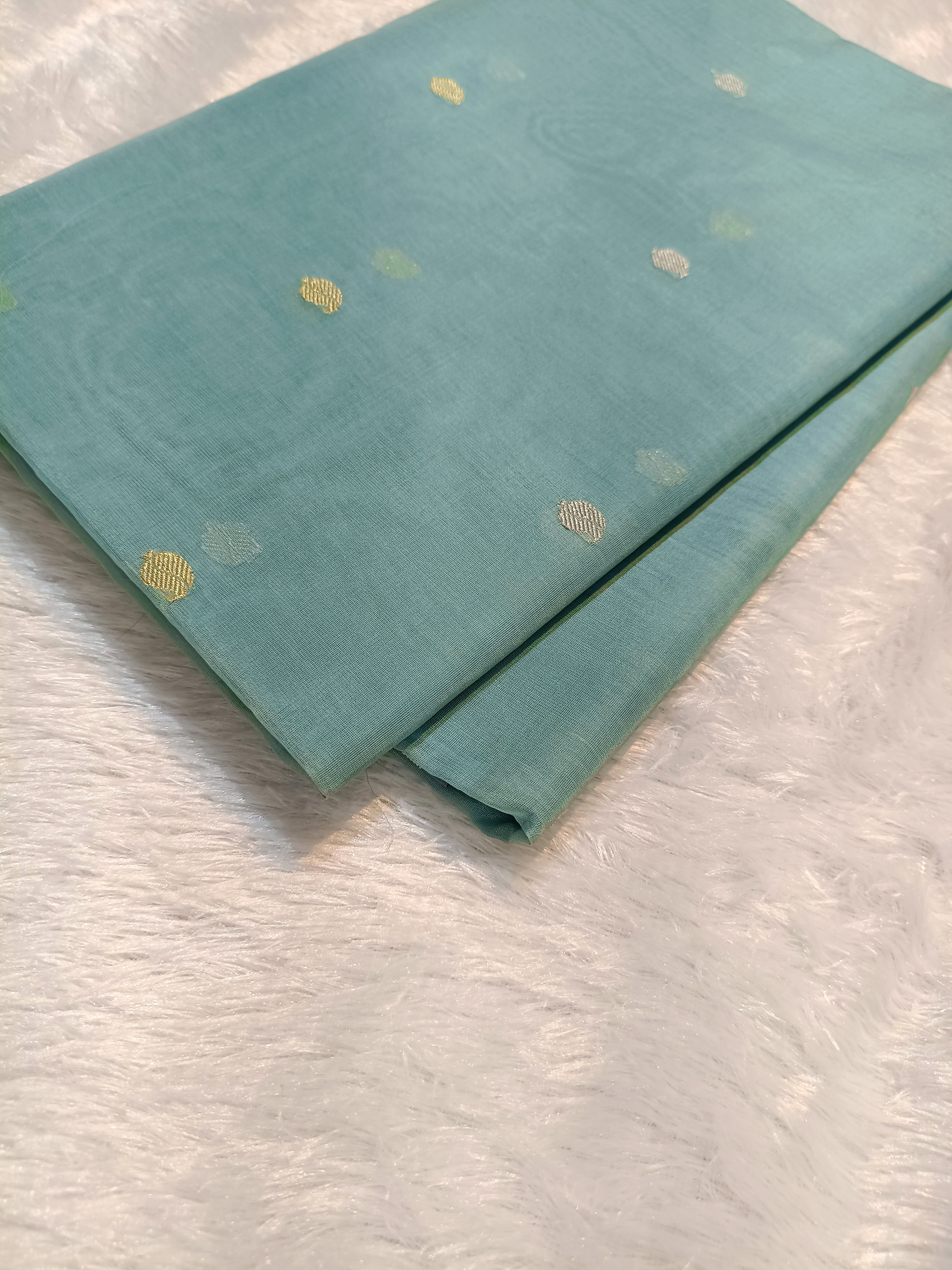 Pure Kora Organza Silk Banarasi Saree with Contrast Floral Border